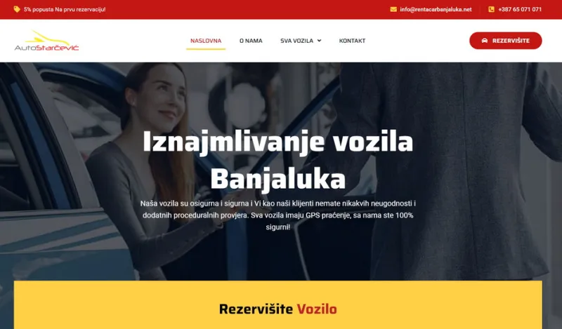 Rent a car Banja Luka Starčević