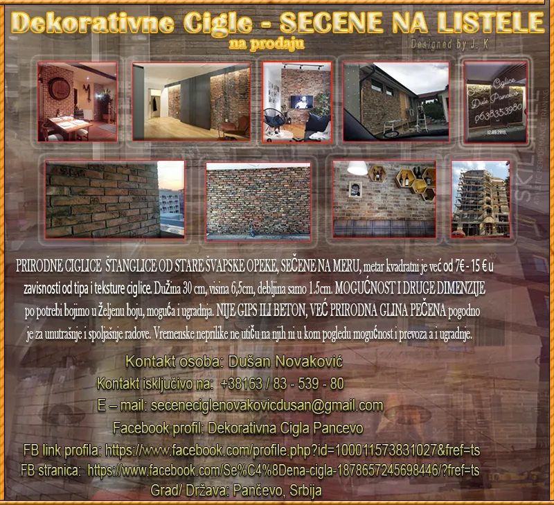 Dekorativne Cigle - SECENE NA LISTELE