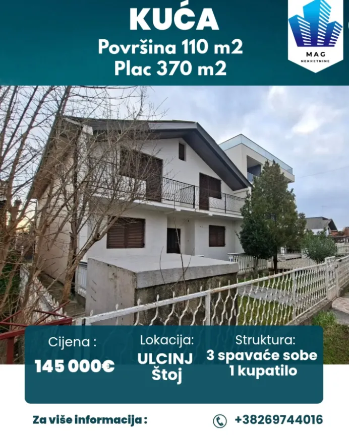 Na prodaju kuca u Ulcinju