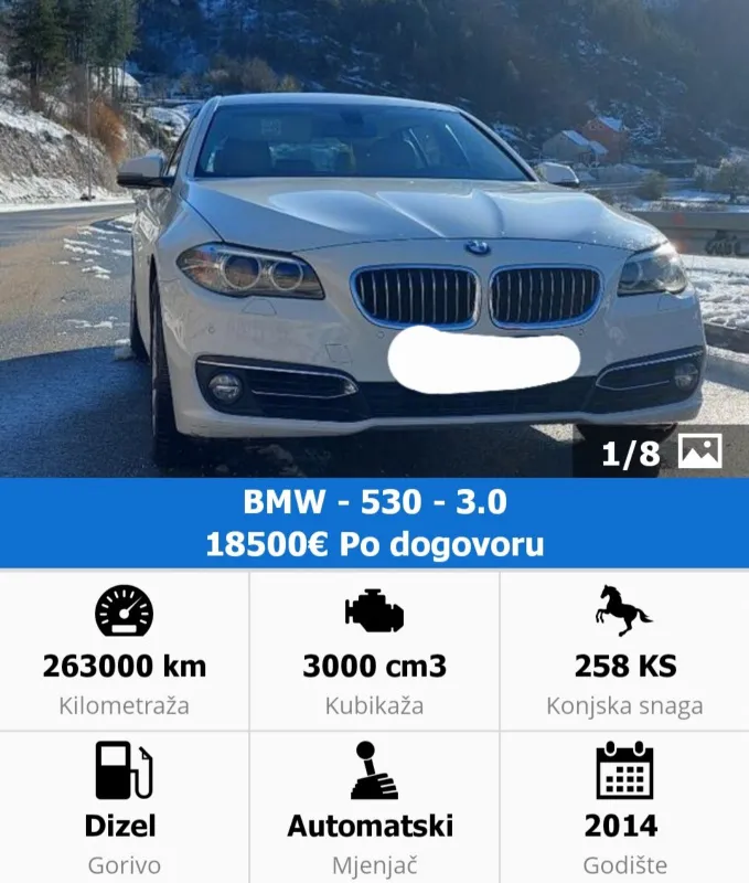Prodaja BMW 530 3.0 xdrive