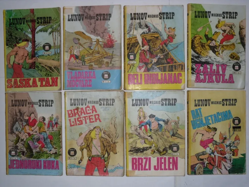 Prodajem stripove ZLATNA SERIJA I LUNOV MAGNUS STRIP-ZAGOR,BLEK,MARK,TEKS....