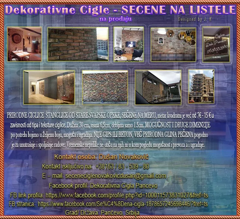 Dekorativne Cigle - SECENE NA LISTELE