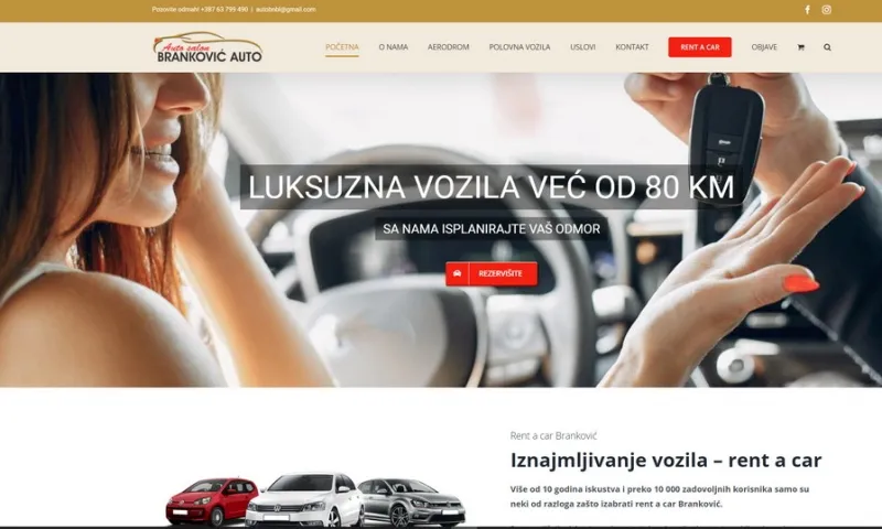 Rent a car Banja Luka - Brankovic auto