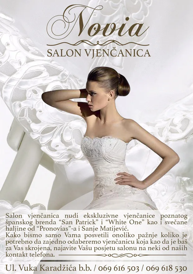Salon vjencanica i svecanih haljina "Novia" u Niksicu