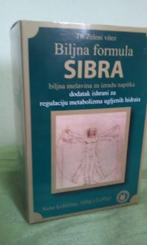 Biljna formula SIBRA za REGULACIJU METABOLIZMA ŠEĆERA 
