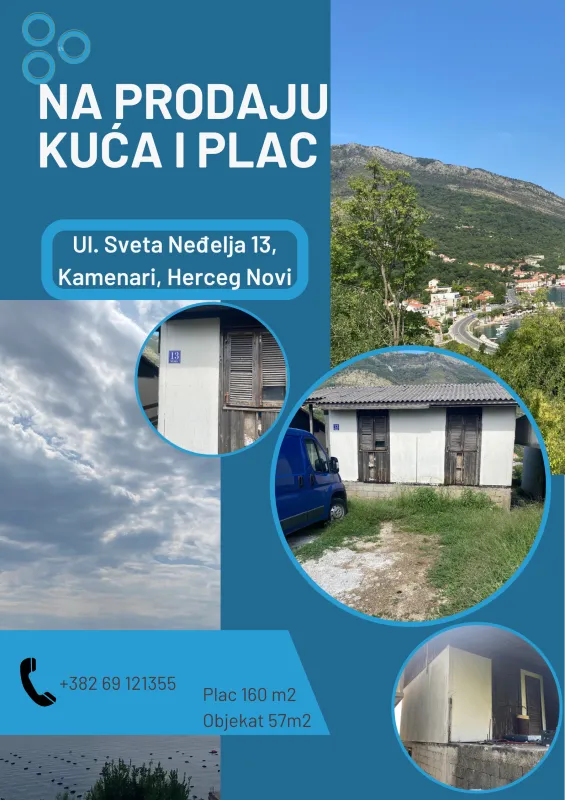 Plac i kuća na prodaju