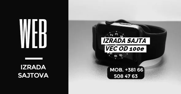 Izrada sajta cena 100€