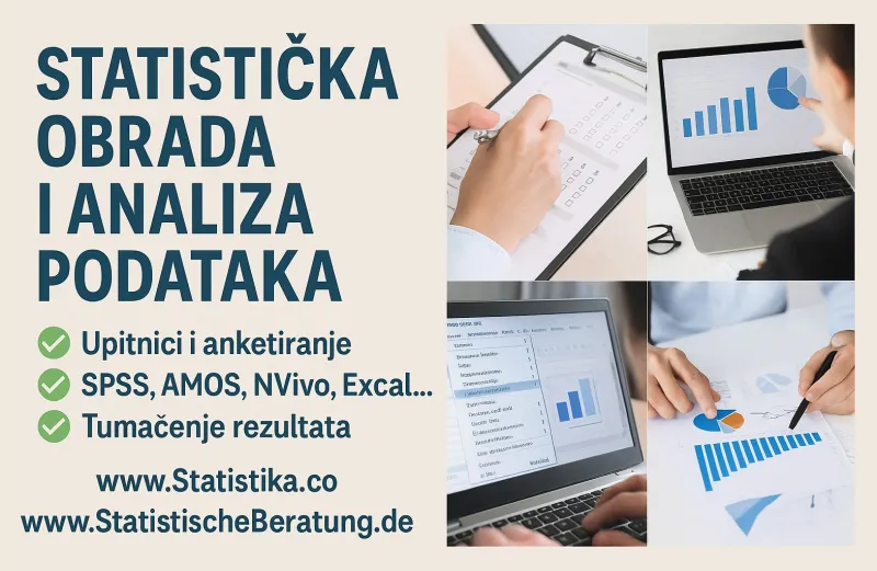 SPSS, AMOS - Anketa, istraživanje, statistika, tumačenje, instrukcije, obuka