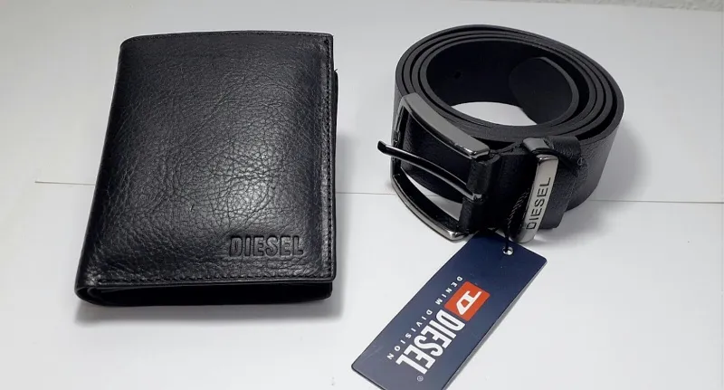 DIESEL muski kozni kais i novcanik