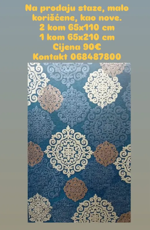 Prodajem 3 očuvane staze za spavaću sobu