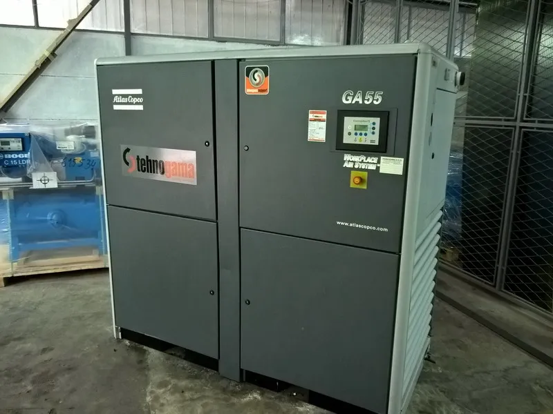 Polovan vijčani kompresor, Atlas Copco GA 55 (Belgija)