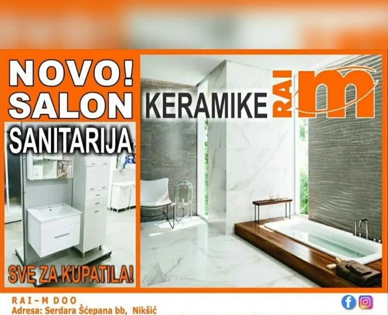 Salon keramike i sanitarija,sve za kupatila,tarketi,laminati