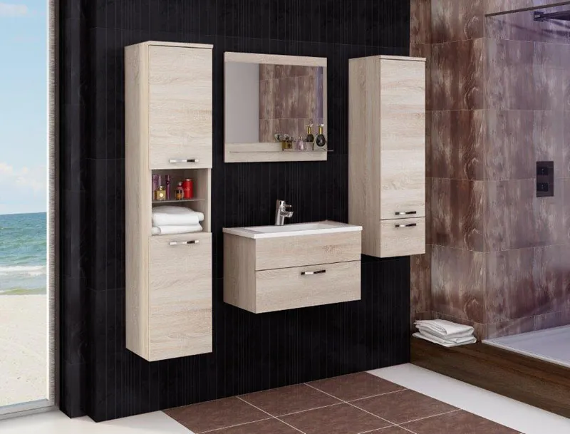 Kupatilo set Adel belo/ hrast - RASPRODA NOVO CIJENA 209,25 EVRA
