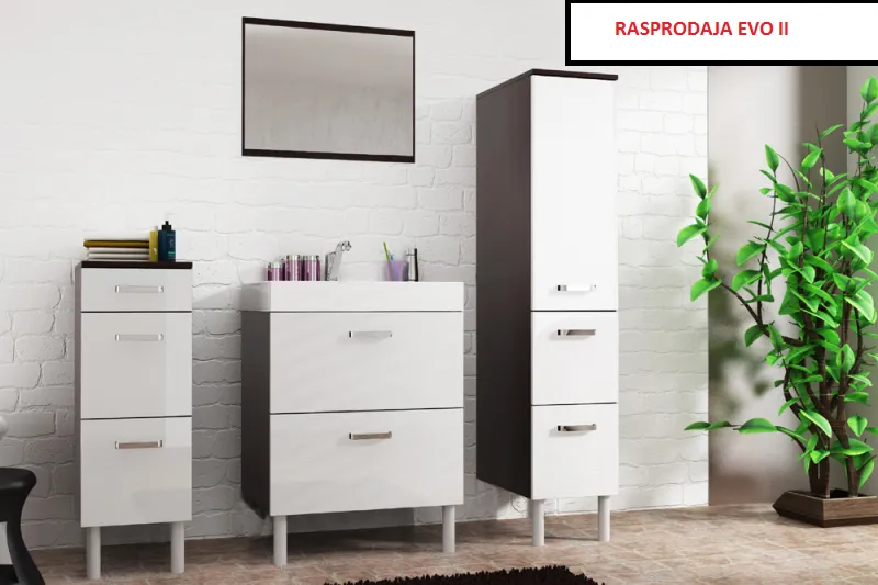 Kupatilo EVO II venge/belo - RASPRODAJA - NOVO CIJENA 323,- EURO