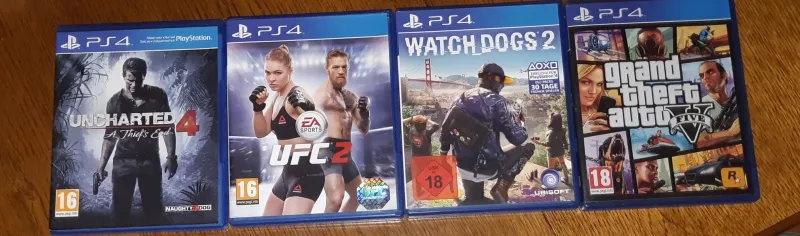 Prodajem 4 igrice za PS4 POVOLJNO !