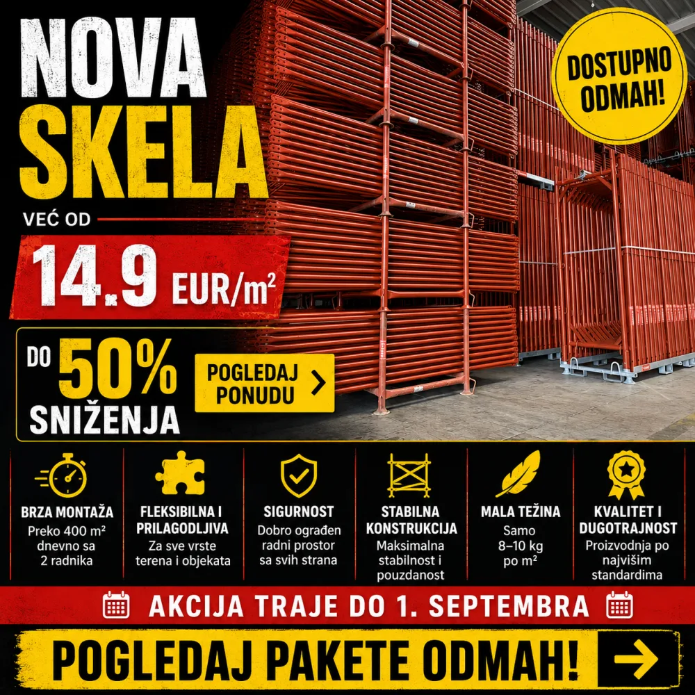 Nova Skela već od 14.9 EUR/m2 (50% popusta)